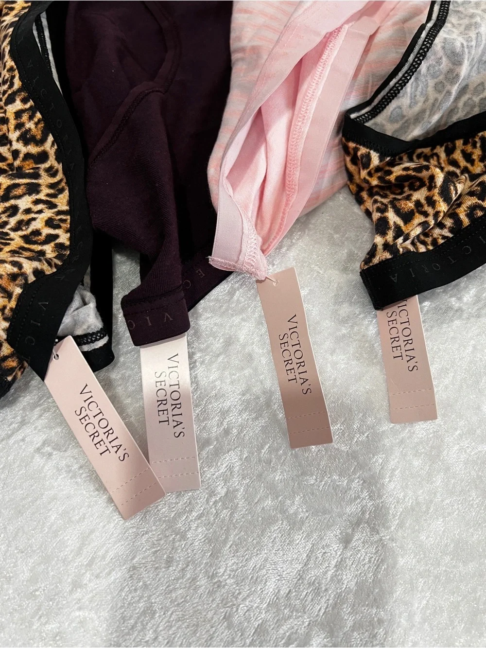 Victoria's Secret Lot Of Four Underwear Panties Brief Size X-Large Cotton Blend